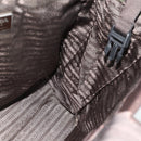 PRADA Tote Bag Nylon Khaki Silver Auth bs34763-17