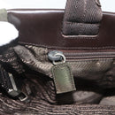 PRADA Tote Bag Nylon Khaki Silver Auth bs34763-19