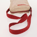 PRADA Sports Line Shoulder Bag Nylon Canvas 3 Set Black Red Auth bs34765-19