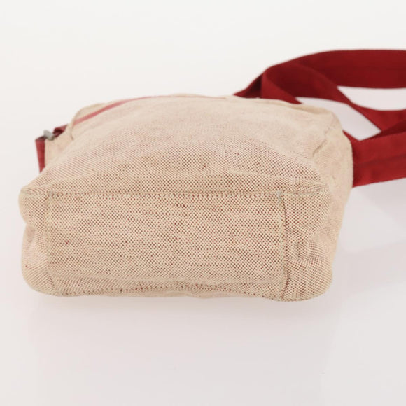 PRADA Sports Line Shoulder Bag Nylon Canvas 3 Set Black Red Auth bs34765