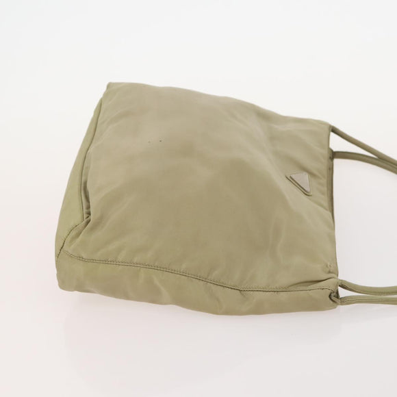 PRADA Hand Bag Nylon 4 Set White Khaki Light Blue Auth bs34766