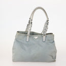 PRADA Hand Bag Nylon 4 Set White Khaki Light Blue Auth bs34766-2