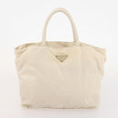 PRADA Hand Bag Nylon 4 Set White Khaki Light Blue Auth bs34766-20