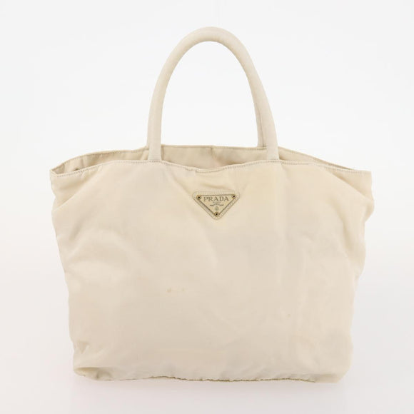 PRADA Hand Bag Nylon 4 Set White Khaki Light Blue Auth bs34766