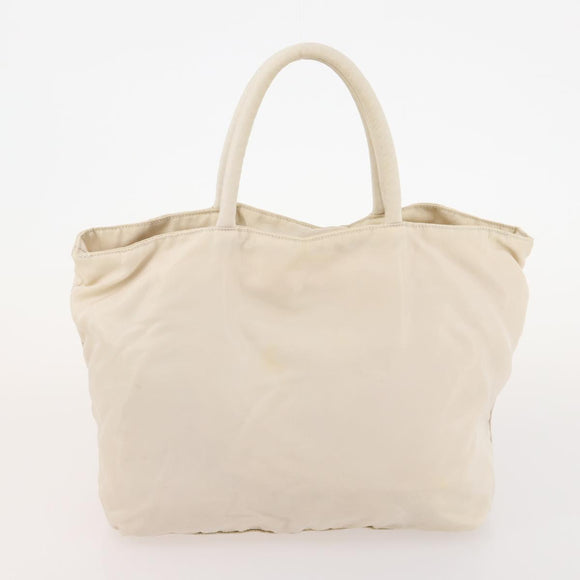 PRADA Hand Bag Nylon 4 Set White Khaki Light Blue Auth bs34766