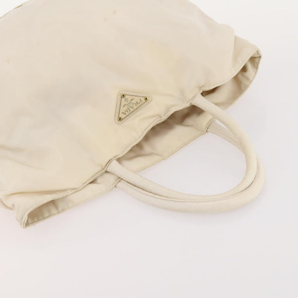 PRADA Hand Bag Nylon 4 Set White Khaki Light Blue Auth bs34766