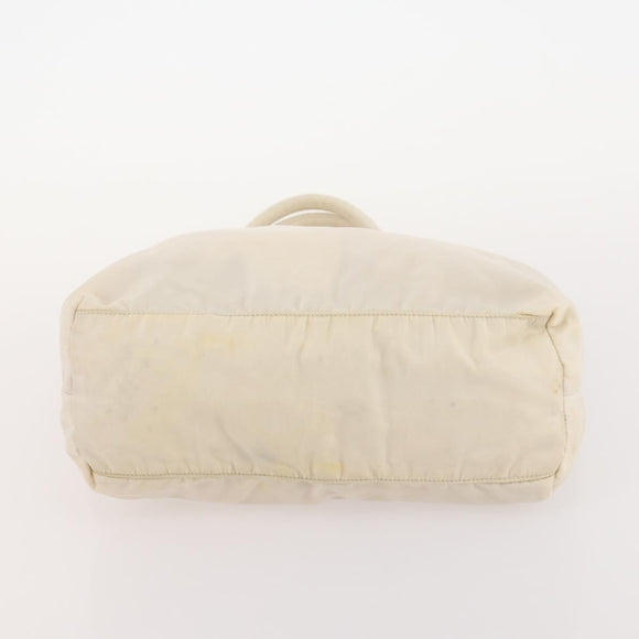 PRADA Hand Bag Nylon 4 Set White Khaki Light Blue Auth bs34766