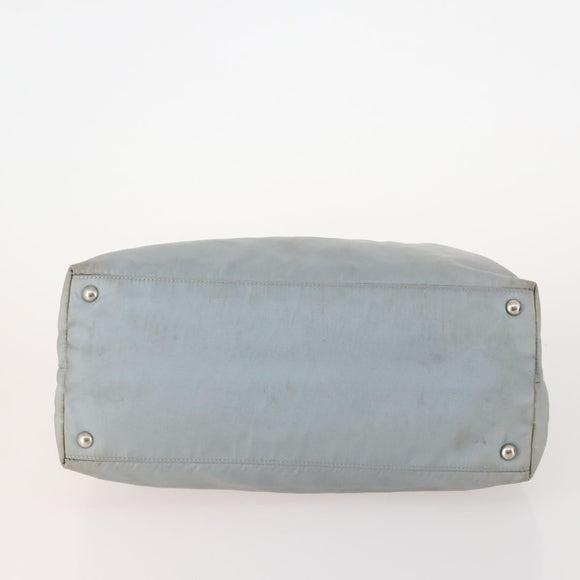PRADA Hand Bag Nylon 4 Set White Khaki Light Blue Auth bs34766