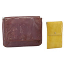 LOUIS VUITTON Monogram Vernis Shoulder Bag 2 Set Beige Purple LV Auth bs34772-1