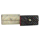 LOUIS VUITTON Multicolor Portefeuille Sarah 2 Set White Black Auth bs34773-1