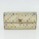 LOUIS VUITTON Multicolor Portefeuille Sarah 2 Set White Black Auth bs34773-11