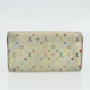 LOUIS VUITTON Multicolor Portefeuille Sarah 2 Set White Black Auth bs34773-12