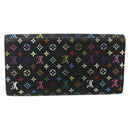 LOUIS VUITTON Multicolor Portefeuille Sarah 2 Set White Black Auth bs34773-3
