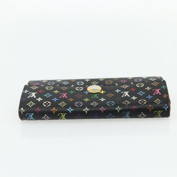 LOUIS VUITTON Multicolor Portefeuille Sarah 2 Set White Black Auth bs34773