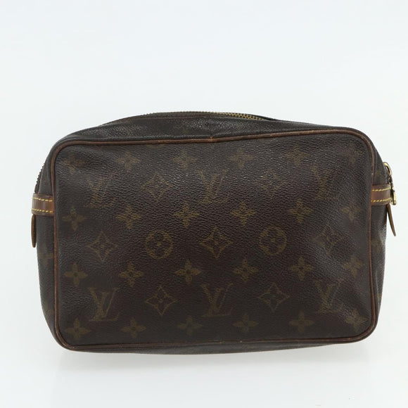 LOUIS VUITTON Monogram Clutch Bag 2 Set LV Auth bs34774