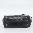 PRADA Handtasche Leder 2way Schwarz Gold Auth bs34775-5