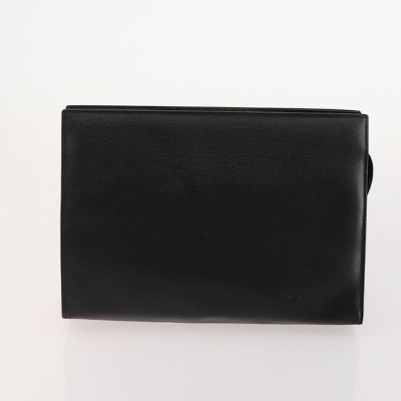 GIVENCHY Shoulder Bag Leather 2 Set Black Auth bs34777