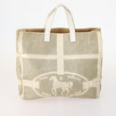 FENDI Pecan Canvas Bag PVC Coated Canvas 2 Set Gray Black Brown Auth bs34778-2