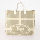 FENDI Pecan Canvas Bag PVC Coated Canvas 2 Set Gray Black Brown Auth bs34778-3