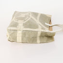 FENDI Pecan Canvas Bag PVC Coated Canvas 2 Set Gray Black Brown Auth bs34778-4