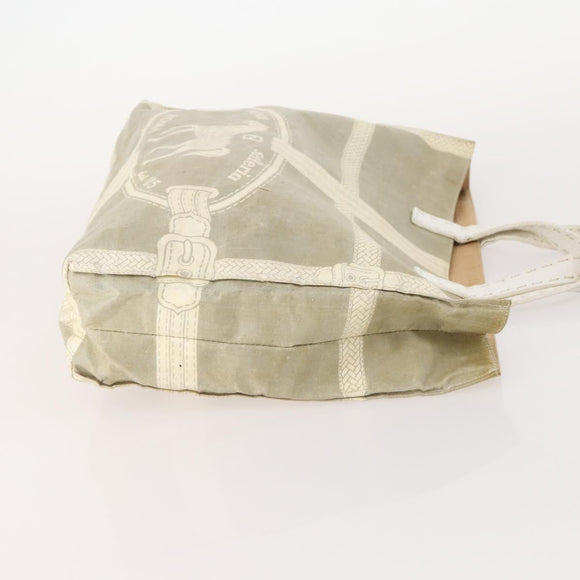 FENDI Pecan Canvas Bag PVC Coated Canvas 2 Set Gray Black Brown Auth bs34778