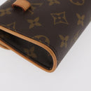 LOUIS VUITTON Monogram Pochette Florentine Waist bag M51855 LV Auth bs34780-15