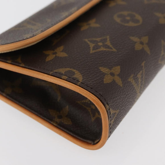 LOUIS VUITTON Monogram Pochette Florentine Waist bag M51855 LV Auth bs34780
