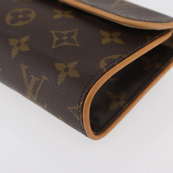 LOUIS VUITTON Monogram Pochette Florentine Waist bag M51855 LV Auth bs34780