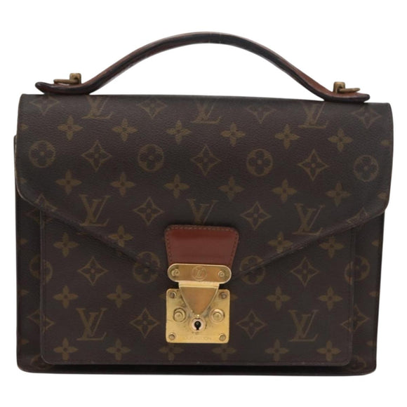 LOUIS VUITTON Monogram Monceau 28 Hand Bag M51185 LV Auth bs34783