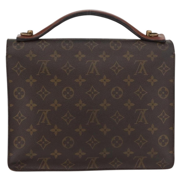 LOUIS VUITTON Monogram Monceau 28 Hand Bag M51185 LV Auth bs34783