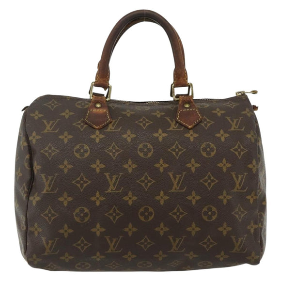 LOUIS VUITTON Monogram Speedy 30 Hand Bag M41526 LV Auth bs34784