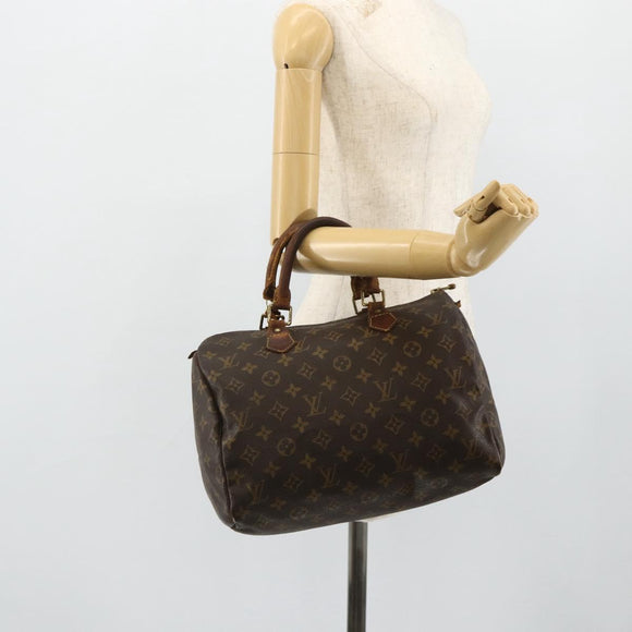 LOUIS VUITTON Monogram Speedy 30 Hand Bag M41526 LV Auth bs34784