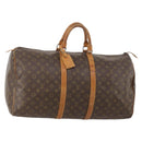 LOUIS VUITTON Monogram Keepall 55 Boston Bag M41424 LV Auth bs34787-1