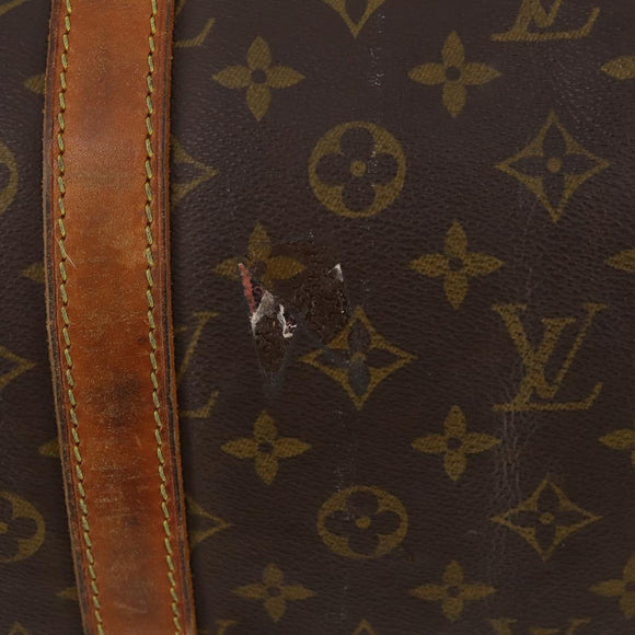 LOUIS VUITTON Monogram Keepall 55 Boston Bag M41424 LV Auth bs34787