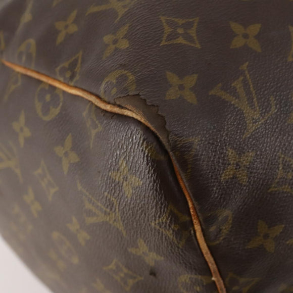 LOUIS VUITTON Monogram Keepall 55 Boston Bag M41424 LV Auth bs34787