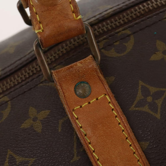 LOUIS VUITTON Monogram Keepall 55 Boston Bag M41424 LV Auth bs34787