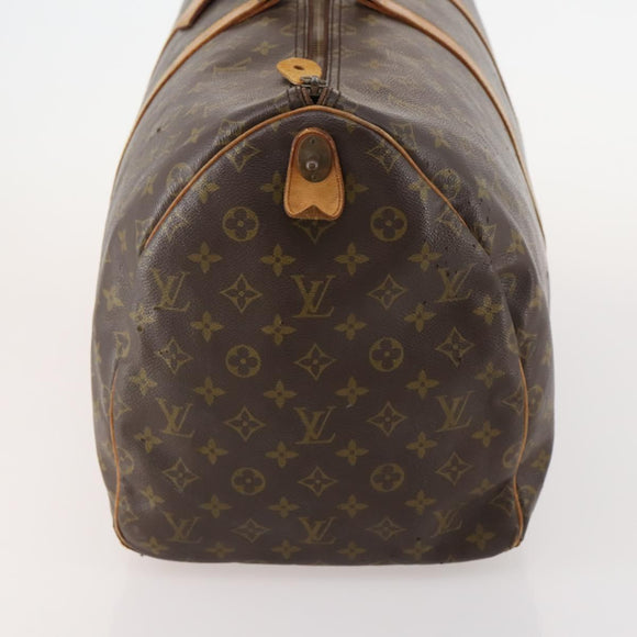 LOUIS VUITTON Monogram Keepall 55 Boston Bag M41424 LV Auth bs34787