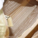 PRADA Hand Bag Nylon Beige Silver Auth bs34795-10