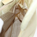 PRADA Hand Bag Nylon Beige Silver Auth bs34795-21