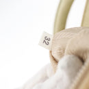 PRADA Hand Bag Nylon Beige Silver Auth bs34795-11