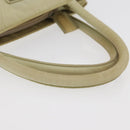 PRADA Hand Bag Nylon Beige Silver Auth bs34795-8