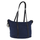 PRADA Tote Bag Nylon Navy Silver Auth bs34796-1