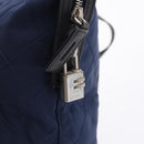 PRADA Tote Bag Nylon Navy Silver Auth bs34796-10
