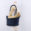 PRADA Tote Bag Nylon Navy Silver Auth bs34796-23