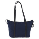 PRADA Tote Bag Nylon Navy Silver Auth bs34796-2