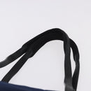 PRADA Tote Bag Nylon Navy Silver Auth bs34796-8