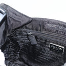 PRADA Shoulder Bag Nylon Black Silver Auth bs34797-22