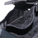 PRADA Shoulder Bag Nylon Black Silver Auth bs34797-23