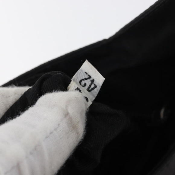 PRADA Shoulder Bag Nylon Black Silver Auth bs34797