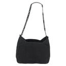 PRADA Shoulder Bag Nylon Black Silver Auth bs34797-2